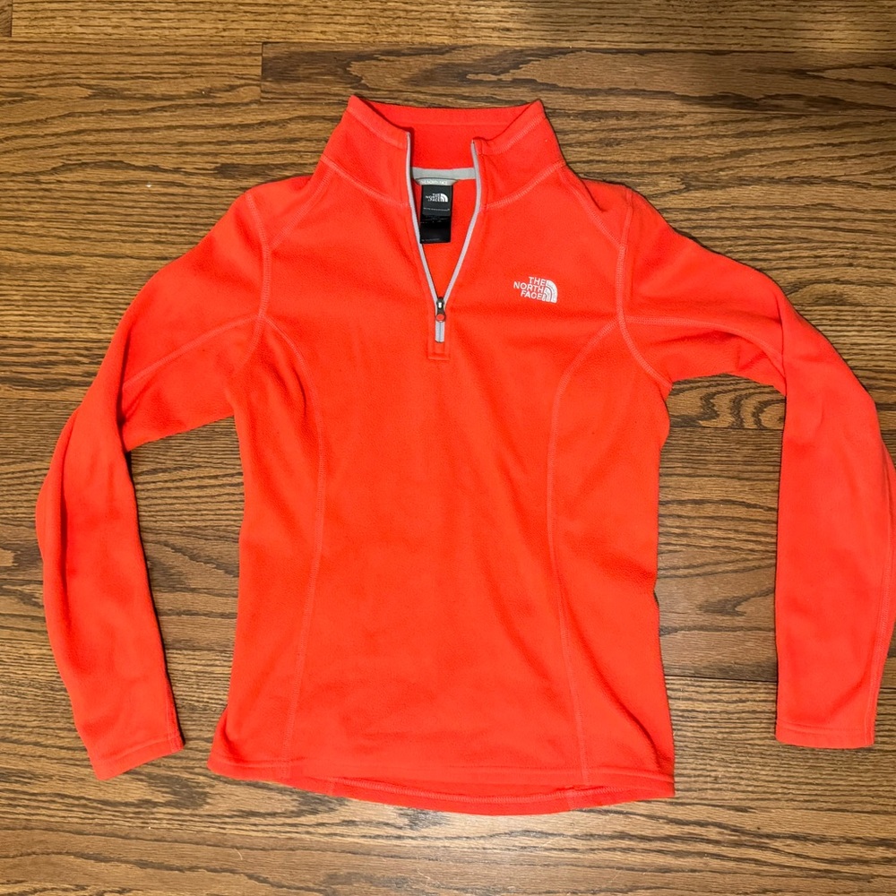 The North Face Hot Pink 1/4 Zip Fleece Pullover Size S